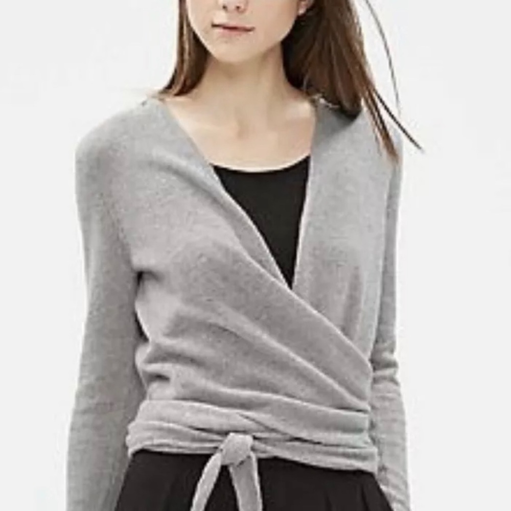 Eileen Fisher Cashmere Ballet Wrap Sweater